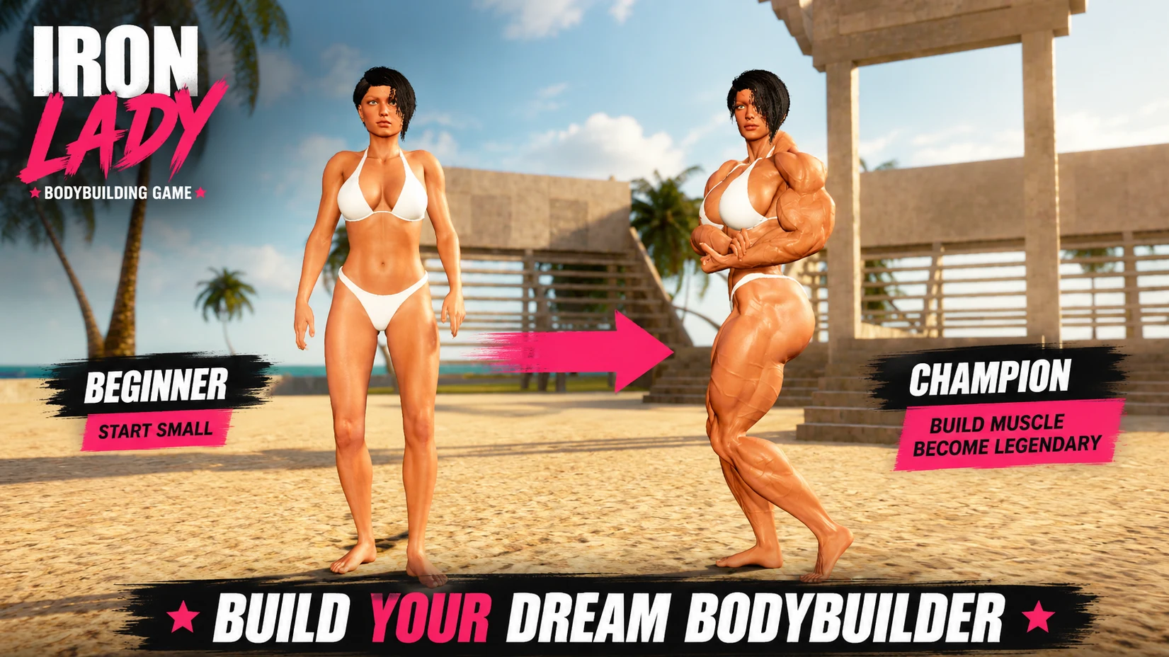 Iron Lady: Bodybuilding game screenshot